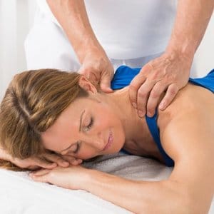 woman taking part in Massage Therapy